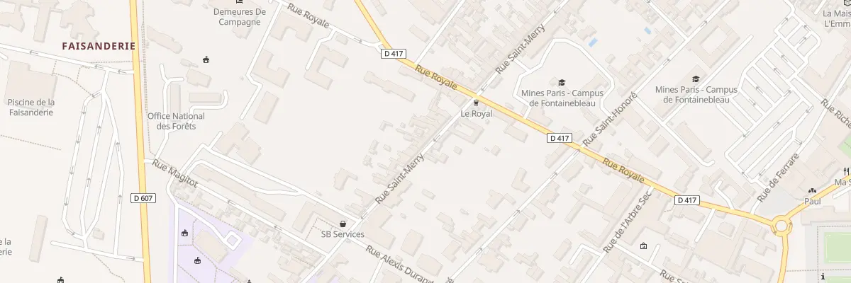 Plan du 73 Rue Saint-merry à Fontainebleau