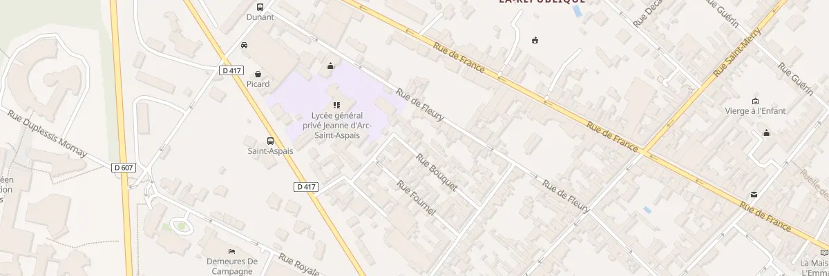 Plan du 14 Rue Bouquet à Fontainebleau