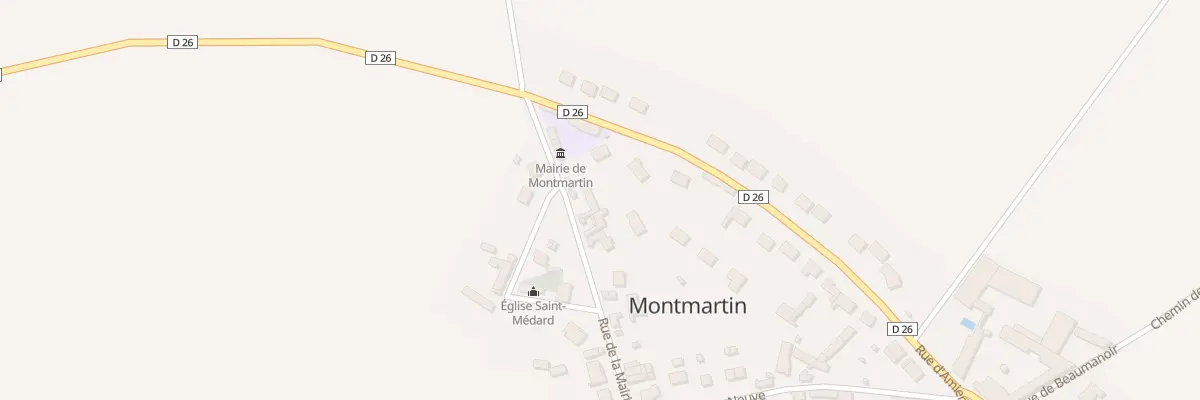 Plan du 3 Rue de la Mairie à Montmartin