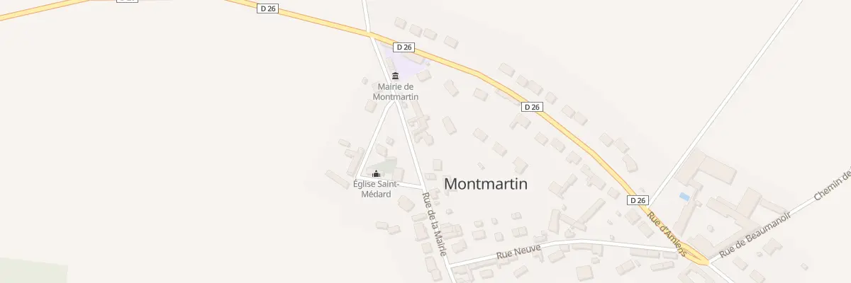 Plan du 7 Rue de la Mairie à Montmartin