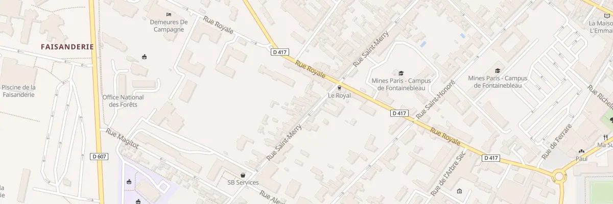Plan du 81 Rue Saint-merry à Fontainebleau
