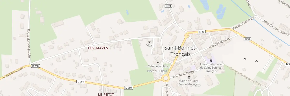 Plan du 16 Rue Pasteur à Saint-Bonnet-Tronçais