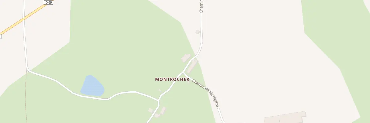 Plan du 494 Che de Montrocher à Durdat-Larequille