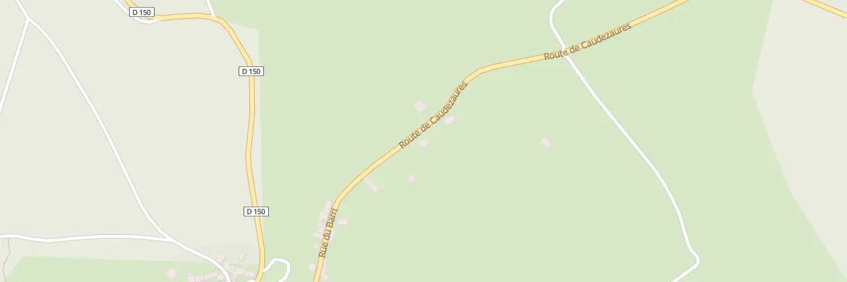 Plan du 64 Rte de Caudezaures au Soulié