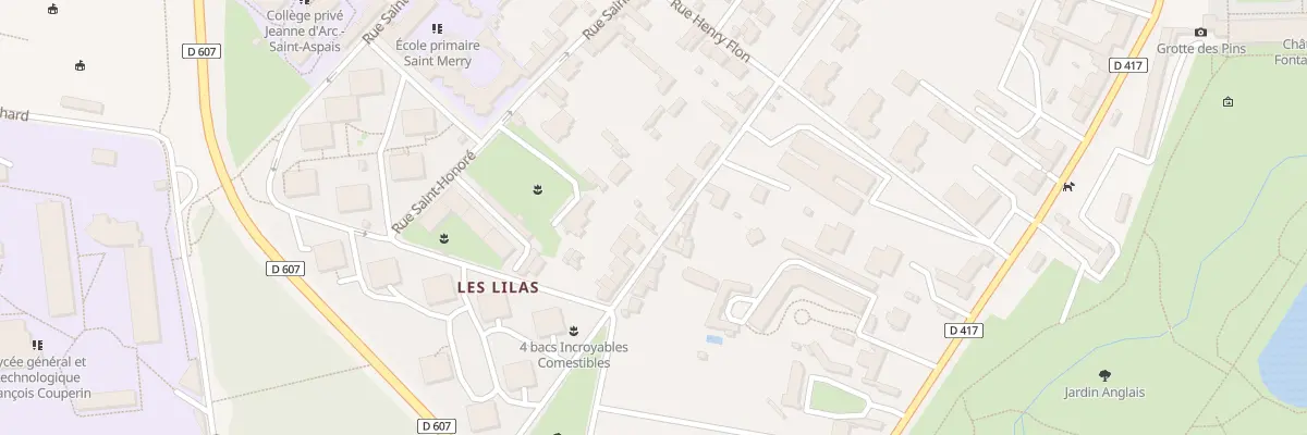 Plan du 9B Rue de l’Arbre Sec à Fontainebleau