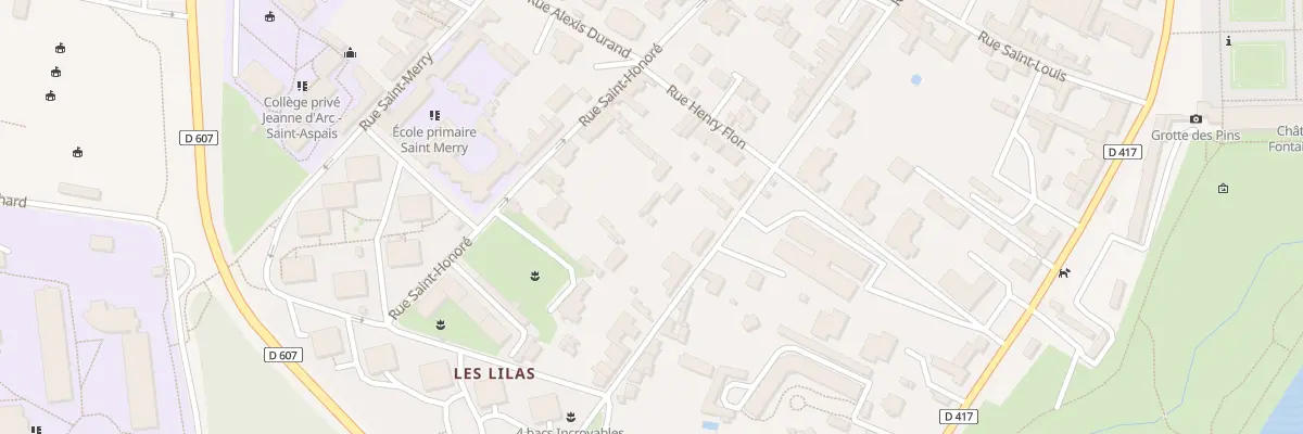 Plan du 13B Rue de l’Arbre Sec à Fontainebleau