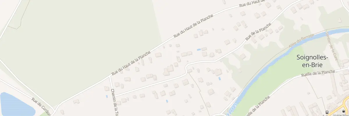 Plan du 54 Rue de la Planche à Soignolles-en-Brie