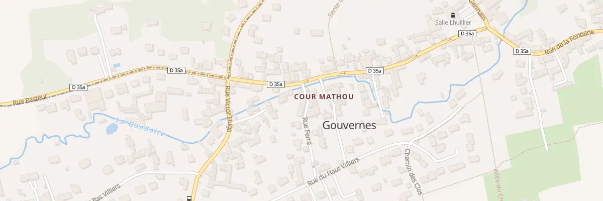 Plan du 2 Rue Ferré à Gouvernes