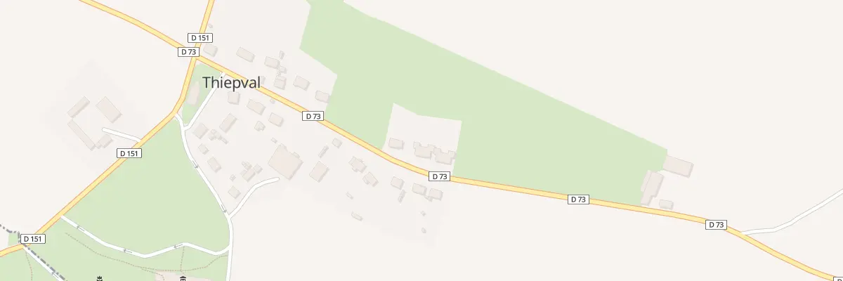 Plan du 23 Rte de Pozieres à Thiepval