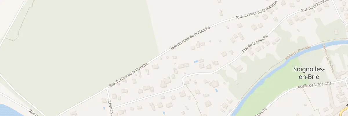 Plan du 50B Rue du Haut de la Planche à Soignolles-en-Brie