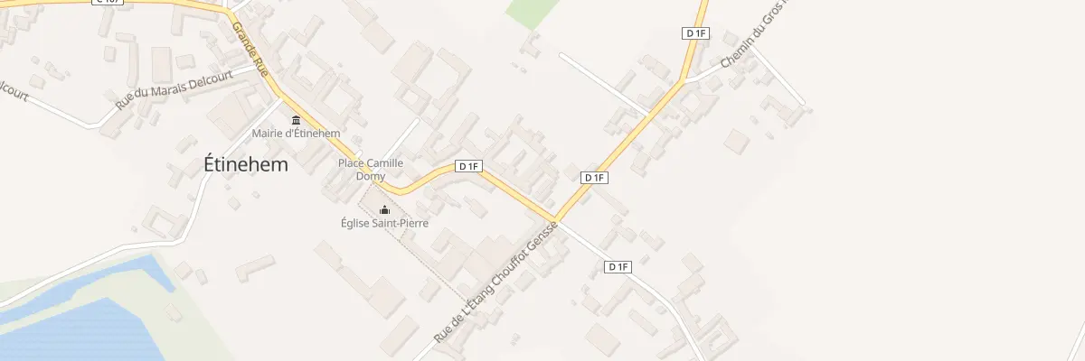 Plan du 2 Gr Grande Rue à Étinehem-Méricourt