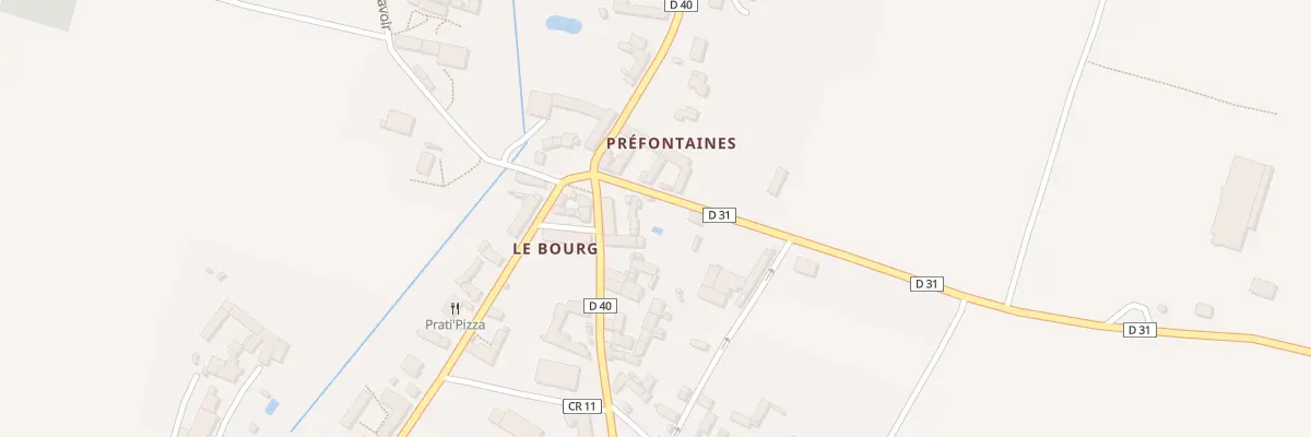 Plan du 2 Rue de Nargis à Préfontaines