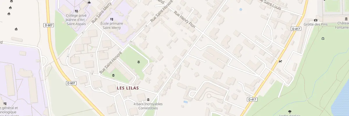 Plan du 11 Rue de l’Arbre Sec à Fontainebleau