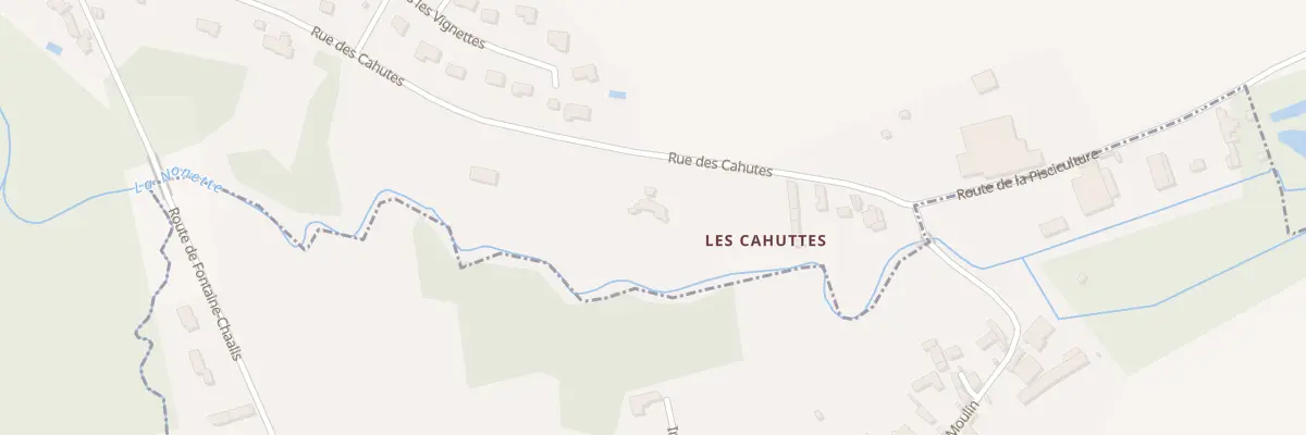 Plan du 13 Rue des Cahuttes à Fontaine-Chaalis