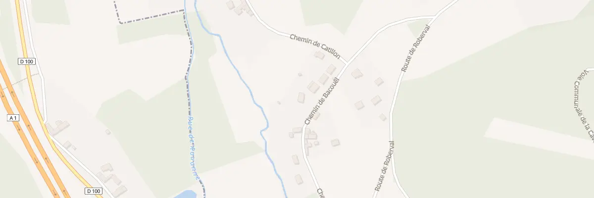 Plan du 6 Che de Bacouël à Rhuis