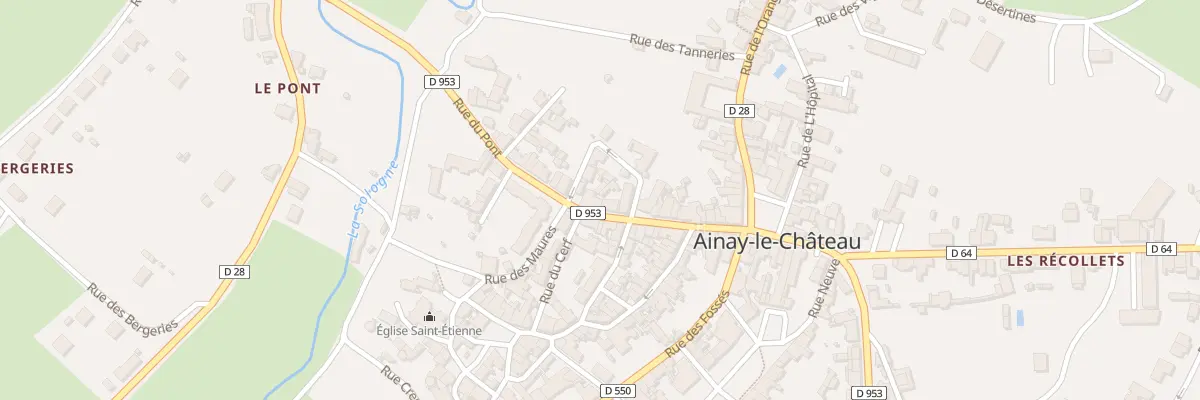 Plan du 30 Rue de l’Horloge à Ainay-le-Château
