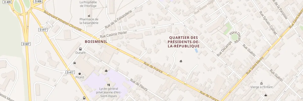 Plan du 128 Rue de France à Fontainebleau