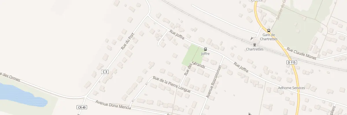 Plan du 8 Rue Joffre à Chartrettes