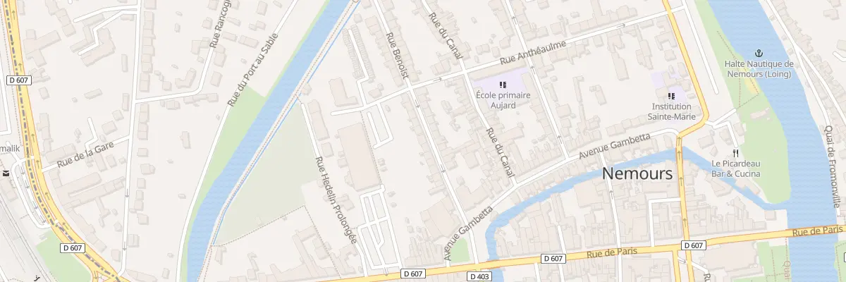 Plan du 13 Rue Benoist à Nemours