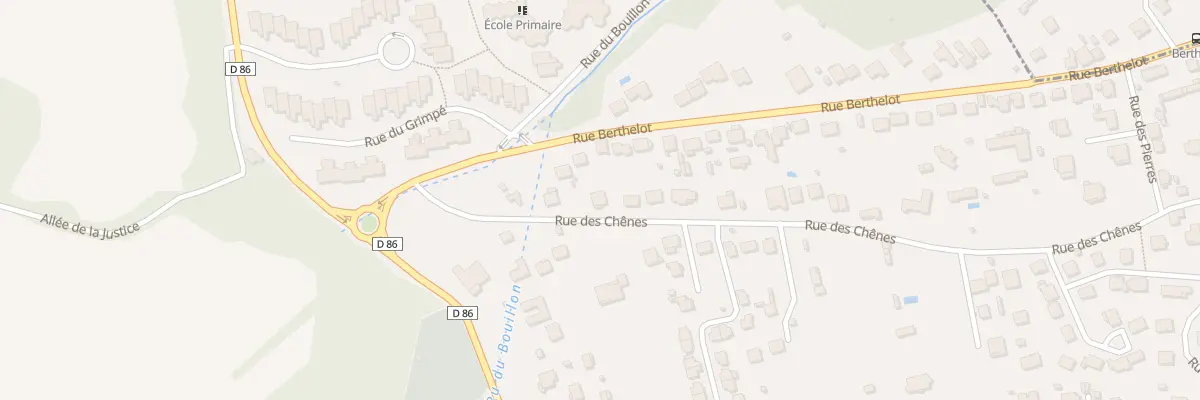 Plan du 74 Rue des Chênes à Pomponne