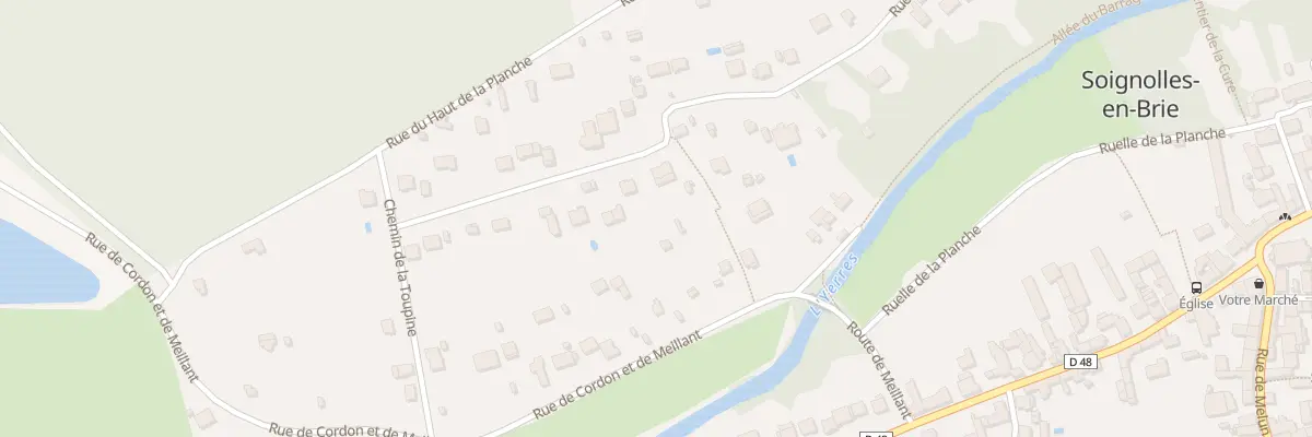 Plan du 57 Rue de la Planche à Soignolles-en-Brie