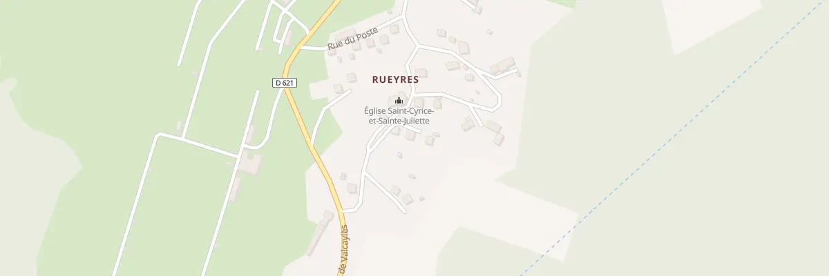 Plan du 5204 Rueyre à Brommat
