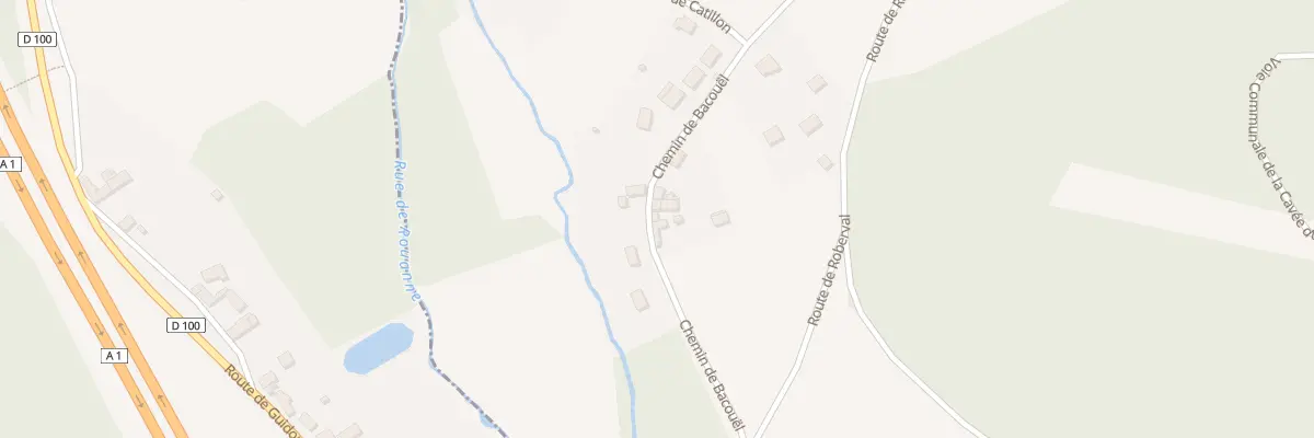 Plan du 11 Che de Bacouël à Rhuis