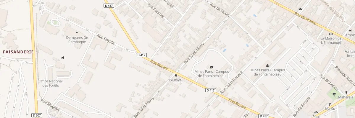 Plan du 91 Rue Saint-merry à Fontainebleau