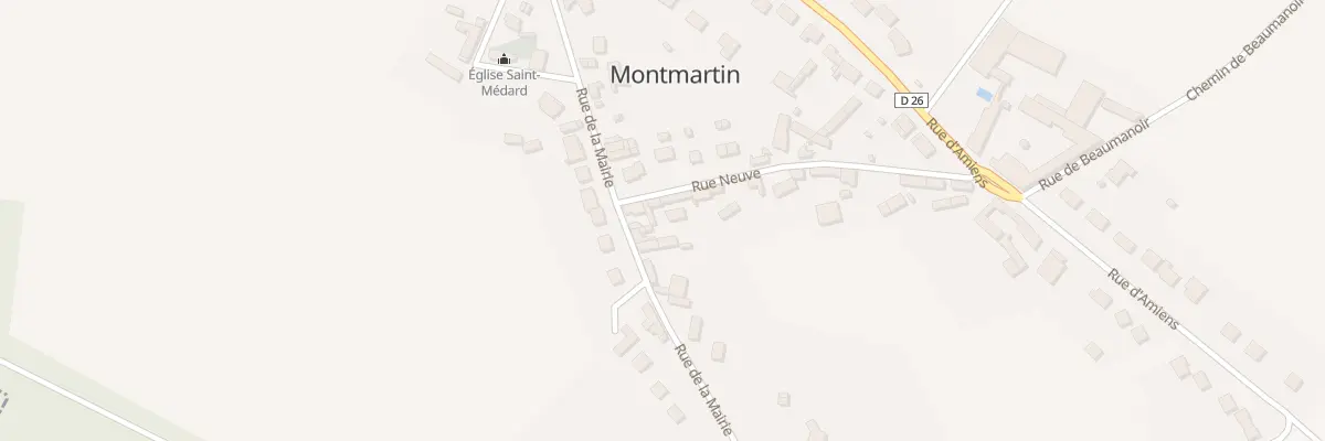 Plan du 23 Rue de la Mairie à Montmartin