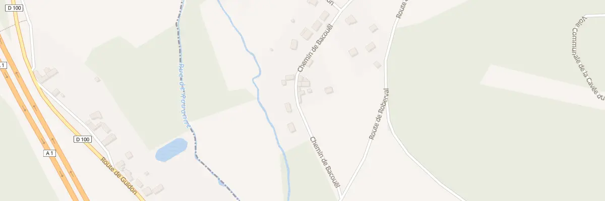 Plan du 13 Che de Bacouël à Rhuis