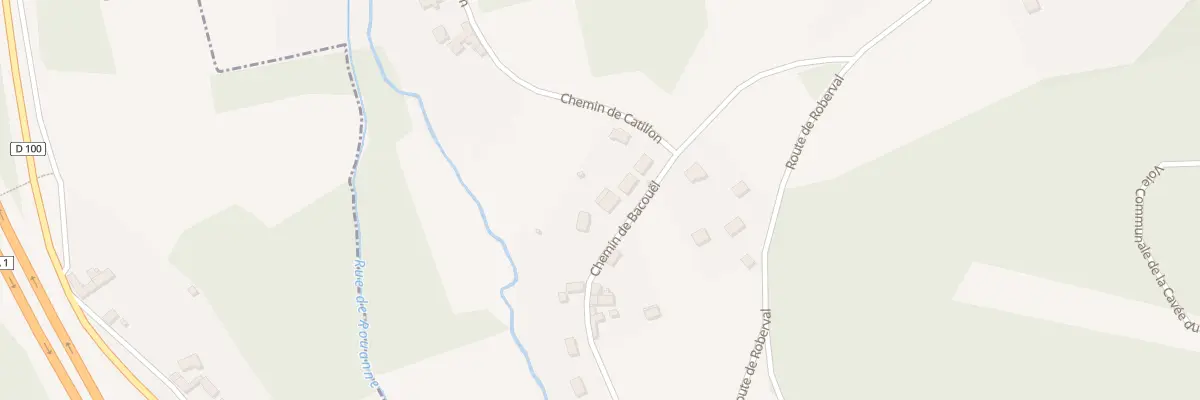 Plan du 4 Che de Bacouël à Rhuis
