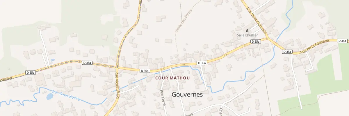 Plan du 30 Rue Pasteur à Gouvernes