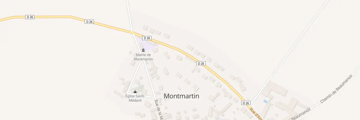 Plan du 6 Rue d’Amiens à Montmartin
