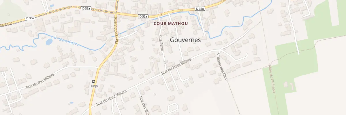 Plan du 7 Rue Ferré à Gouvernes