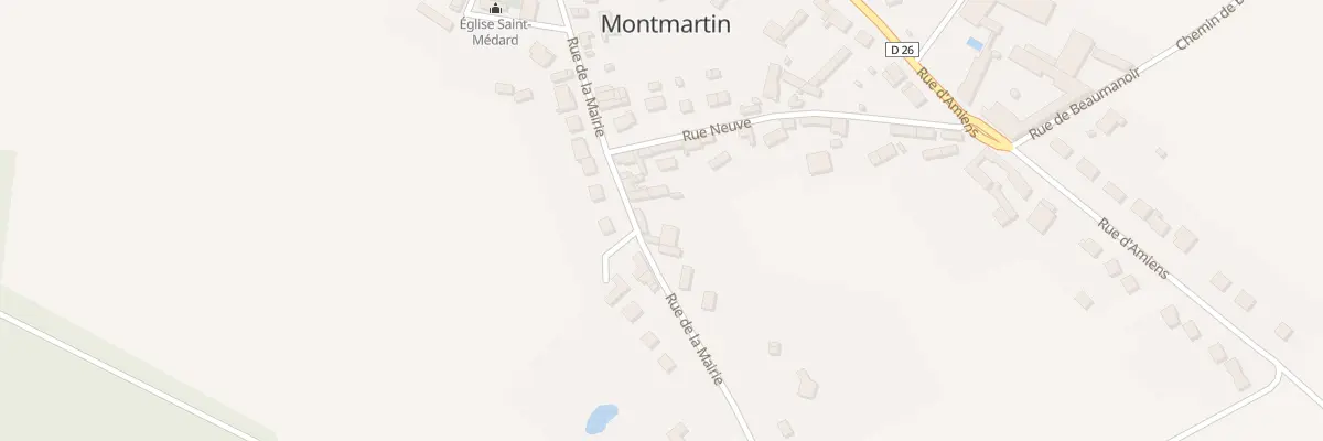 Plan du 25 Rue de la Mairie à Montmartin