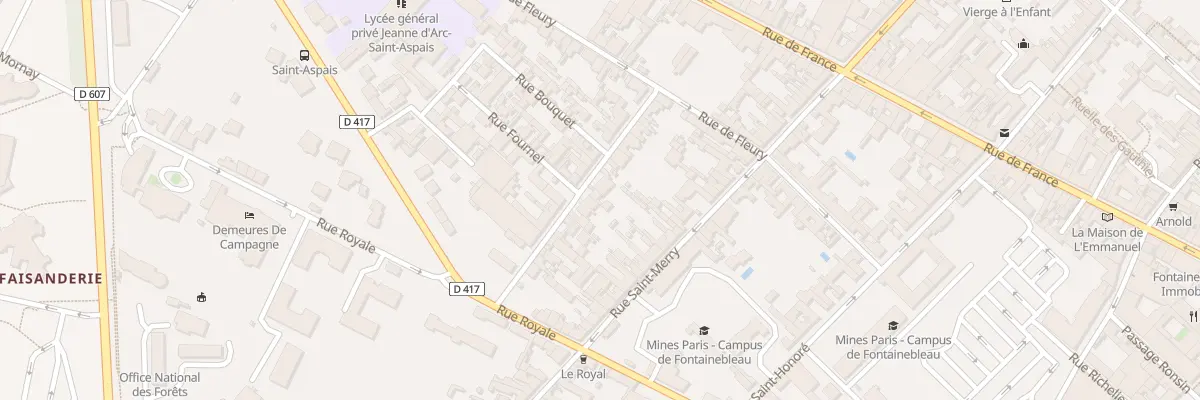 Plan du 18 Rue Henri Chapu à Fontainebleau