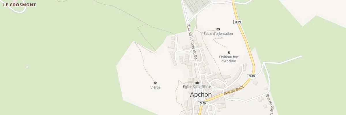 Plan du 3 Che des Orgues à Apchon