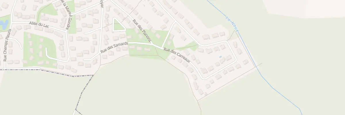 Plan du 1283 Rue des Carreaux à Vaux-le-Pénil