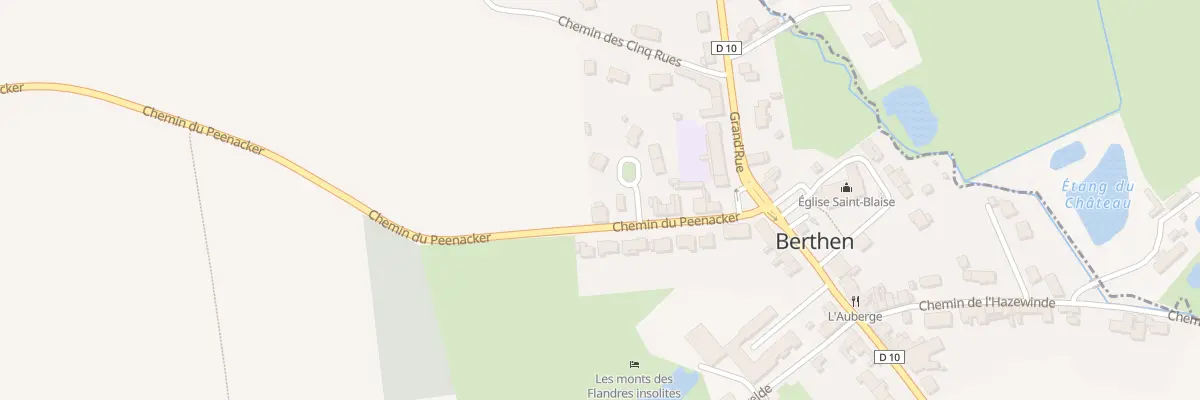 Plan du 119 Che du Peenacker à Berthen
