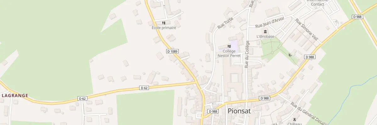 Plan du 22 Rue du Général de Gaulle à Pionsat