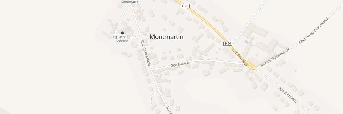 Plan du 3 Rue Neuve à Montmartin