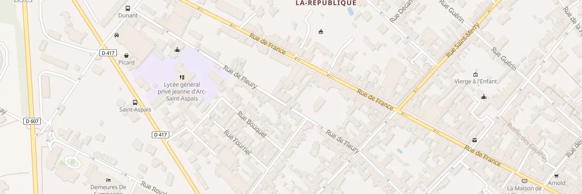 Plan du 26 Rue de Fleury à Fontainebleau