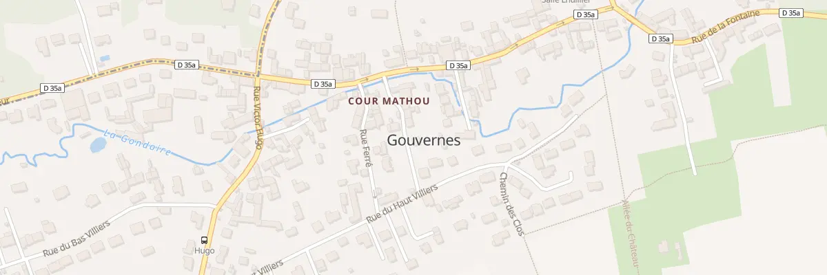 Plan du 15T Rue Mathou à Gouvernes