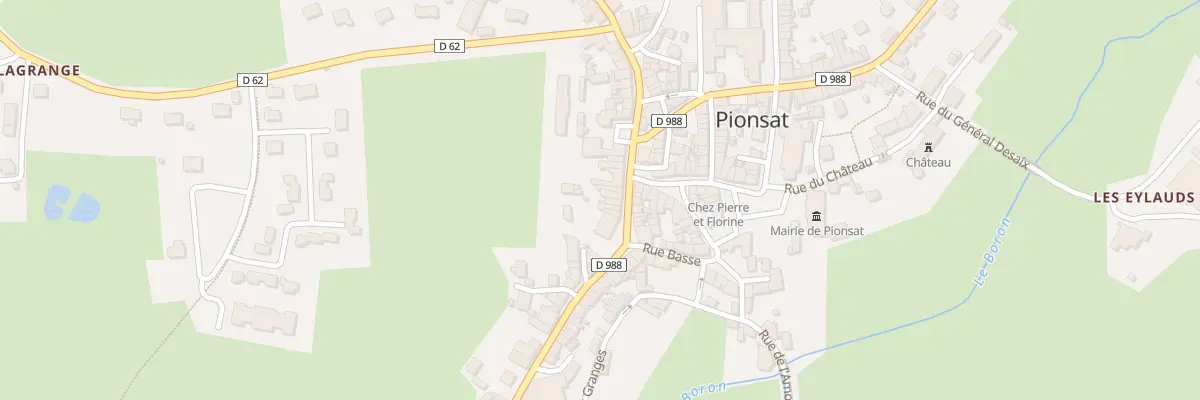 Plan du 14 Grand Rue à Pionsat