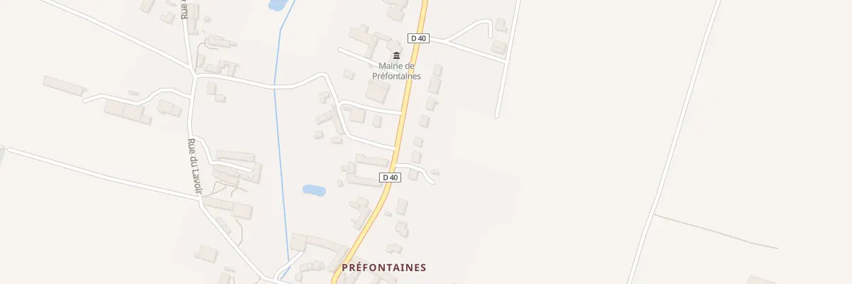 Plan du 18 Rue de Château-landon à Préfontaines