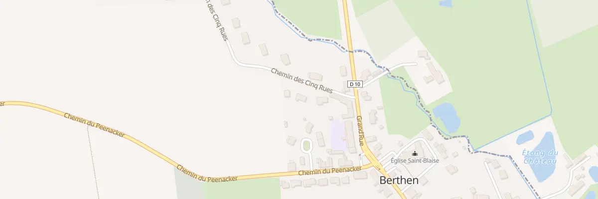 Plan du 9999 Che des Cinq Rues à Berthen