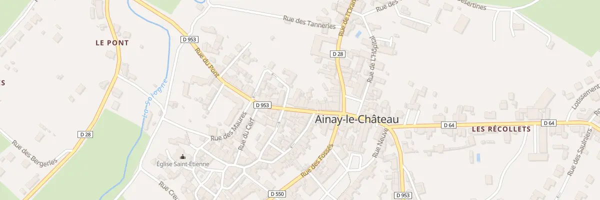 Plan du 18 Rue de l’Horloge à Ainay-le-Château