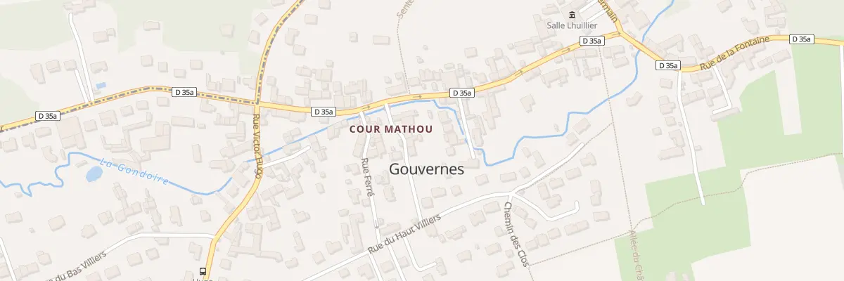 Plan du 11 Che Mathou à Gouvernes