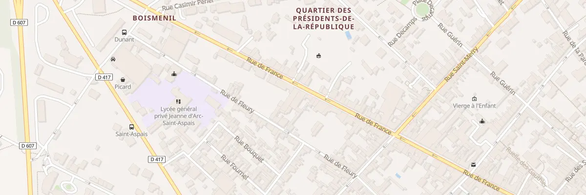 Plan du 97 Rue de France à Fontainebleau