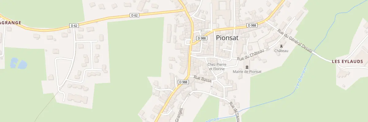 Plan du 12 Rue Grand Rue à Pionsat